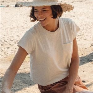 Mollusk Surf Shop Q Tee - Natural - XS